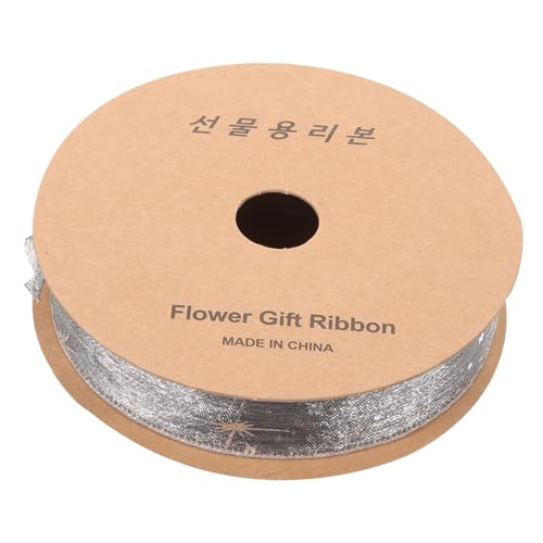 LIFKOME Breites Transparentes Organza Geschenkband mit Goldenem Motiv print Elegantes Dekoratives Schleifenband für DIY Bastelprojekte Geschenkverpackung und Festdekoration von LIFKOME