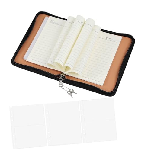 LIFKOME Budget Binder mit Reißverschluss Minimalistisches Organizer-cover für Flexiblen Lose-planer Inklusive Einstecktaschen und Fotokartensleeves Kompakt für Schule und Büro von LIFKOME