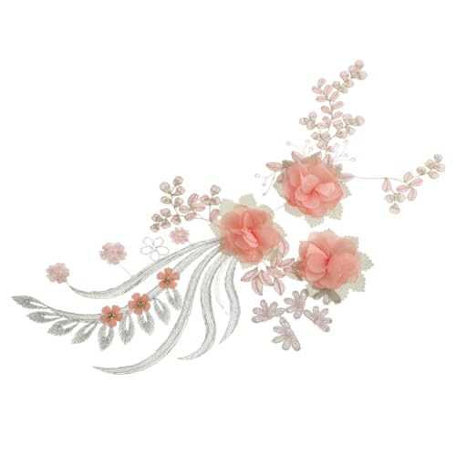 LIFKOME Bügelbilder Blumenstickerei Patches für Kleidung Taschen und DIY Projekte Kreative Selbstklebende Applikationen für Designs und Reparaturen von LIFKOME