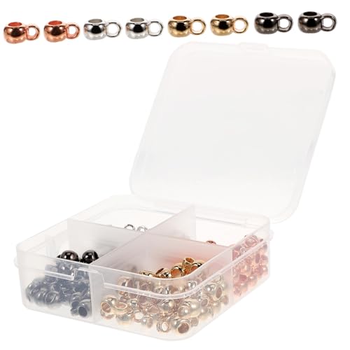 LIFKOME Bügelperlen Kunststoff Mischfarben Abstandshalter für Schmuckherstellung DIY Armbänder und Halsketten Bastelzubehör für Projekte von LIFKOME
