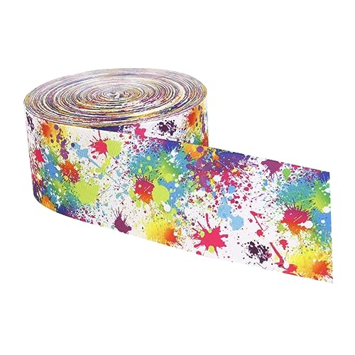 LIFKOME Bunt Bedrucktes Polyester Webband Breit Hitzebeständiges DIY Geschenkverpackungsband Strapazierfähiges Schleifenband für Bastelarbeiten und Dekoration LIFKOME Bunt Bedrucktes Polyester Webband Breit Hitzebeständiges DIY Geschenkverpackungsband Strapazierfähiges Schleifenband für Bastelarbeiten und Dekoration von LIFKOME