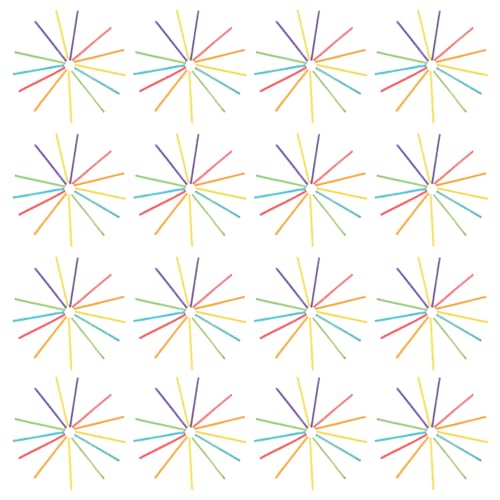LIFKOME Bunte Holzstäbchen für DIY Projekte Teiliges für Kreative Bastelideen für Handwerksworkshops und Kunstunterricht Fördert Geschicklichkeit Geduld und Konzentration von LIFKOME