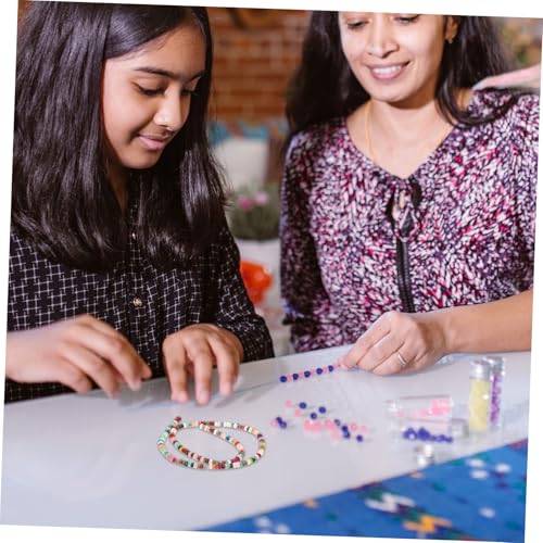 LIFKOME Bunte Kleine Steinperlen Natürliche Spacer Beads für DIY Armband Schmuckherstellung Langlebige Glatte Bastelperlen für Kreative Bastelprojekte von LIFKOME