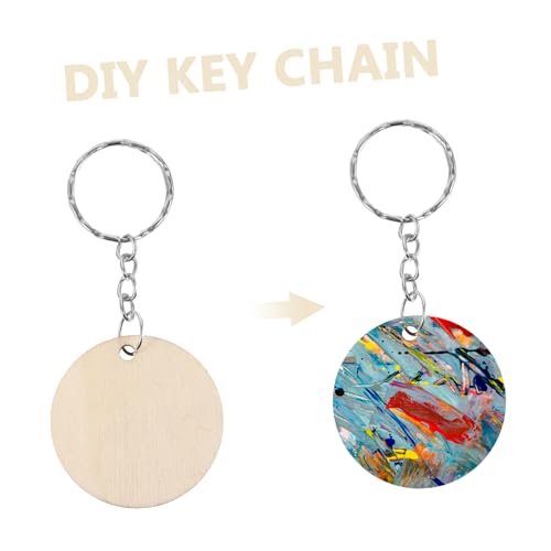 LIFKOME DIY Holz Schlüsselanhänger Rund Blanko Holzbasis zum Bemalen Schlüsselring Anhänger Holzschmuck Bastelset Rustikal Individuell Gestalten Geschenkidee LIFKOME DIY Holz Schlüsselanhänger Rund Blanko Holzbasis zum Bemalen Schlüsselring Anhänger Holzschmuck Bastelset Rustikal Individuell Gestalten Geschenkidee von LIFKOME