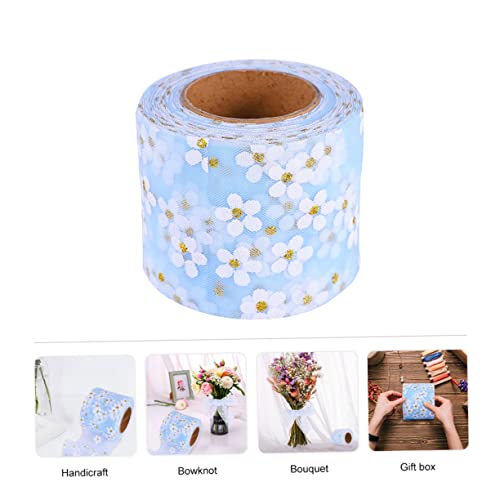 LIFKOME DIY Ribbon mit Kleinen Pflaumenblüten Himmelblau Yards für Kleidung Haarschmuck und Kreative Bastelprojekte Leicht und Langlebig von LIFKOME