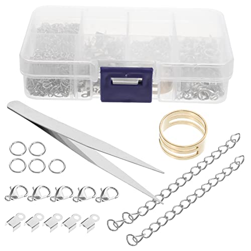 LIFKOME DIY Schmuck Hummerverschlüsse Box mit Sprungringen und Crimp Enden Langlebige Metallteile für Personalisierte Halsketten und Armbänder für Schmuckherstellung LIFKOME DIY Schmuck Hummerverschlüsse Box mit Sprungringen und Crimp Enden Langlebige Metallteile für Personalisierte Halsketten und Armbänder für Schmuckherstellung von LIFKOME