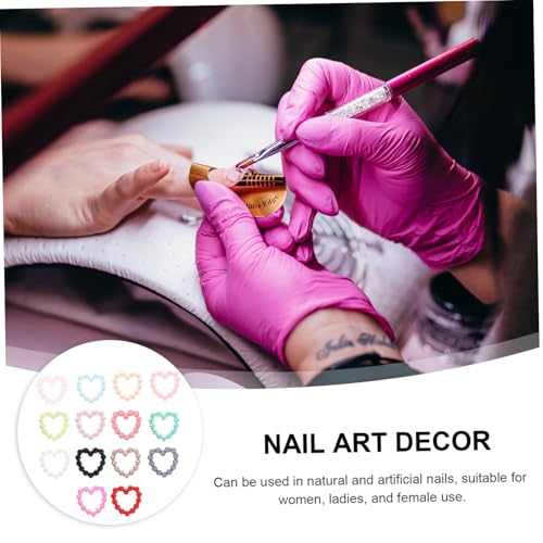 LIFKOME Delikate Nagelkunst Perlen Deko mit Farbverlauf Herzform DIY Maniküre Zubehör für Kurze Fingernägel Charmante Nail Art Dekorationen für Kreative Nageldesigns zu Hause und LIFKOME Delikate Nagelkunst Perlen Deko mit Farbverlauf Herzform DIY Maniküre Zubehör für Kurze Fingernägel Charmante Nail Art Dekorationen für Kreative Nageldesigns zu Hause und von LIFKOME