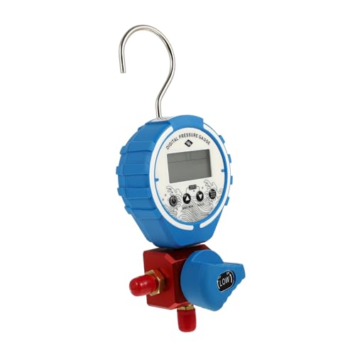 LIFKOME Digitaler Druckmesser für Klimaanlagen Niederdruck Manometer mit LCD Anzeige für Installation Test und von Kälteanlagen Tragbar und Leichtblau LIFKOME Digitaler Druckmesser für Klimaanlagen Niederdruck Manometer mit LCD Anzeige für Installation Test und von Kälteanlagen Tragbar und Leichtblau von LIFKOME