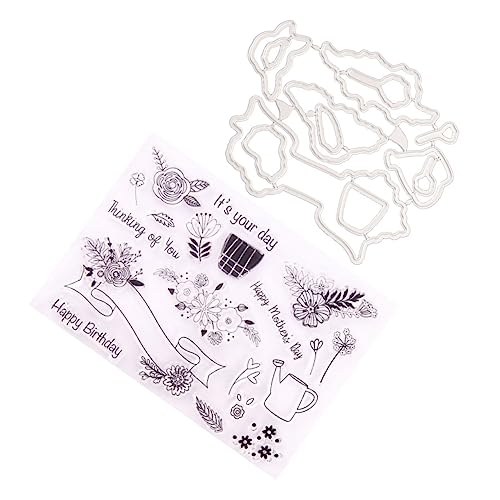 LIFKOME Diy Schneideformen und Stempel aus Langlebigem Tpr Silikon Transparente Kreative Stanzformen für Scrapbook Fotoalbum Tagebuch Kartenbasteln Vielseitiges Bastelzubehör Ttc von LIFKOME
