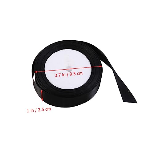 LIFKOME Doppelseitiges Satinband Yards Faltenfreies Dekoband für Hochzeitsfeiern Geschenkverpackung und Bastelarbeiten Hochwertiges Farbechtes Geschenkband in Schwarz LIFKOME Doppelseitiges Satinband Yards Faltenfreies Dekoband für Hochzeitsfeiern Geschenkverpackung und Bastelarbeiten Hochwertiges Farbechtes Geschenkband in Schwarz von LIFKOME