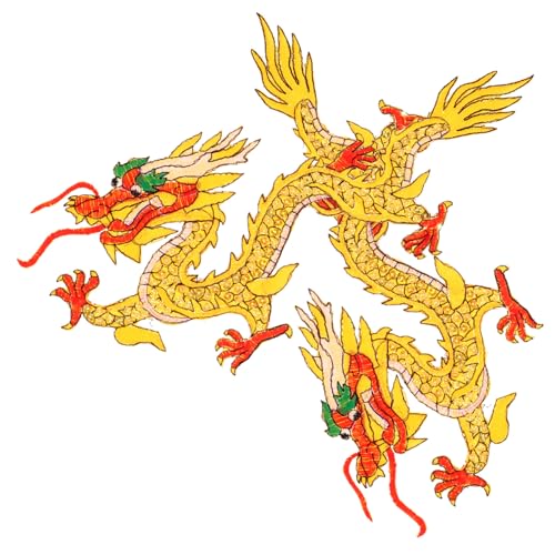 LIFKOME Dragon Applique Patches zum Aufbügeln und Annähen Bestickte Gelbe Drachen motive Strapazierfähige Kleidung Reparatur und Dekoration für Jacken Jeans Rucksäcke DIY Textil Zubehör LIFKOME Dragon Applique Patches zum Aufbügeln und Annähen Bestickte Gelbe Drachen motive Strapazierfähige Kleidung Reparatur und Dekoration für Jacken Jeans Rucksäcke DIY Textil Zubehör von LIFKOME