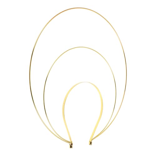 LIFKOME Dreischichtiger Kopfschmuck für Damen Goldene Tiara Haarband für Diy Göttinnenkostüme Hochzeitsaccessoires Vintage Chinesischer Kopfschmuck für Halloween und Renaissance Cosplay von LIFKOME