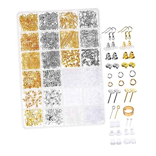 LIFKOME Earring Backs für Ohrstecker DIY Schmuckzubehör Langlebige Ohrstecker Verschlüsse Praktische Ohrring Rückseiten für Schmuckherstellung für Ohrringe von LIFKOME