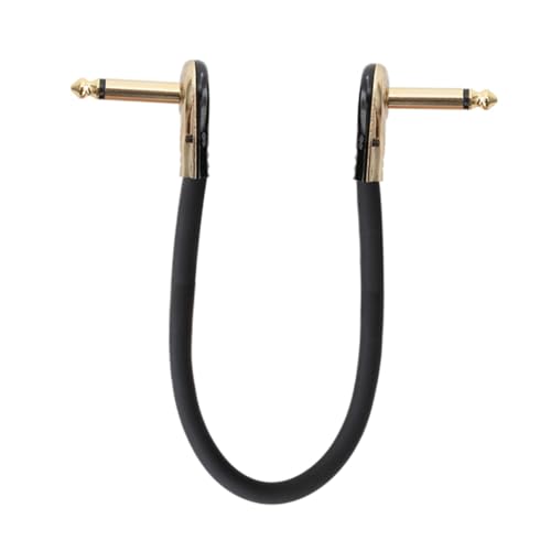 LIFKOME Effektgerät Verbindungskabel Vergoldet Klinkenkabel Gitarren Audio Anschluss Instrumentenkabel für Gitarrenpedale und Musikinstrumente von LIFKOME
