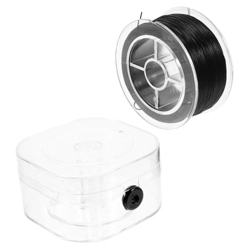 LIFKOME Elastische Armband Schnur Schwarz Polyurethanfaser DIY Schmuckband für Halsketten Armbänder Anhänger Basteln Reißfest Glatte Oberfläche Vielseitig Einsetzbar von LIFKOME