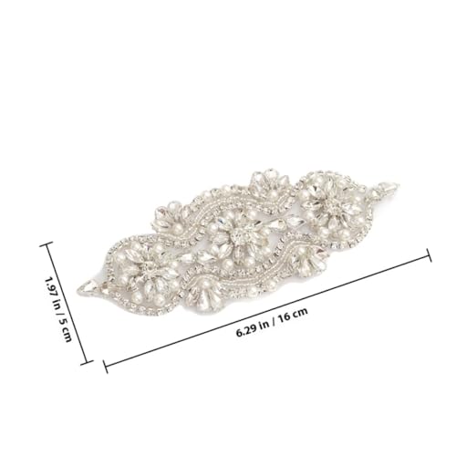 LIFKOME Elegante Perlen applikation mit Silbernen Strasssteinen Handgefertigter Schmuck für Brautkleid Gürtel Vielseitige DIY verzierung für Kleidung Haarschmuck Taschen und Accessoires LIFKOME Elegante Perlen applikation mit Silbernen Strasssteinen Handgefertigter Schmuck für Brautkleid Gürtel Vielseitige DIY verzierung für Kleidung Haarschmuck Taschen und Accessoires von LIFKOME