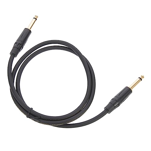 LIFKOME Elektrisches Gitarrenkabel Universelles Stereo Audio Kabel für Lautsprecher Langlebig und Einfach zu Verbinden Schwarz für Gitarren und Audiogeräte von LIFKOME
