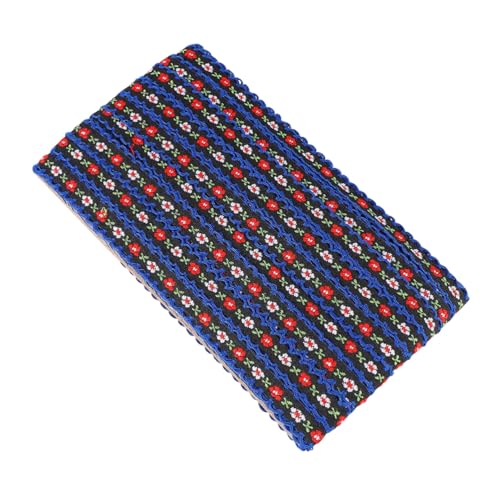 LIFKOME Ethnische Stickspitze Breit Goldfarbenes Blumenmuster DIY Kleidung Verzierung Antikes Kostüm Spitzenband Yards Langlebig und Vielseitig für Nähprojekte von LIFKOME