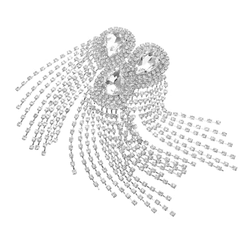 LIFKOME Europäische Diamantanzugquasten Dekorationen Mode Schulter Epaulette Quaste Schulterquaste Abzeichen Anzug Zubehör Kleidung Zubehör Für Kostüme Silber Metall LIFKOME Europäische Diamantanzugquasten Dekorationen Mode Schulter Epaulette Quaste Schulterquaste Abzeichen Anzug Zubehör Kleidung Zubehör Für Kostüme Silber Metall von LIFKOME