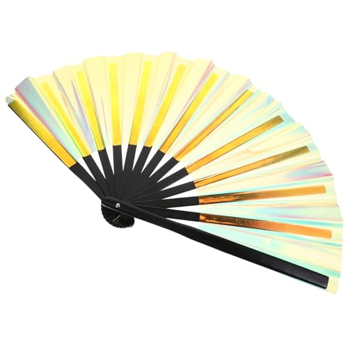 LIFKOME Faltbarer Irideszenter Handfächer im Chinesischen Stil Tragbarer Tanzfächer für Hochzeiten Partys und Aufführungen und Leicht zu Transportieren aus Hochwertigem PVC LIFKOME Faltbarer Irideszenter Handfächer im Chinesischen Stil Tragbarer Tanzfächer für Hochzeiten Partys und Aufführungen und Leicht zu Transportieren aus Hochwertigem PVC von LIFKOME