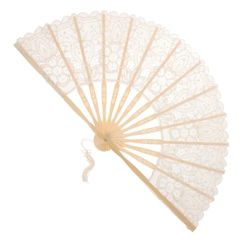 LIFKOME Faltbarer Spitzen-handfächer aus Besticktem mit Quaste Leichter Vintage-handfächer für Tanz Hochzeit Party und Sommerliche Abkühlung Tragbar und Dekorativ LIFKOME Faltbarer Spitzen-handfächer aus Besticktem mit Quaste Leichter Vintage-handfächer für Tanz Hochzeit Party und Sommerliche Abkühlung Tragbar und Dekorativ von LIFKOME