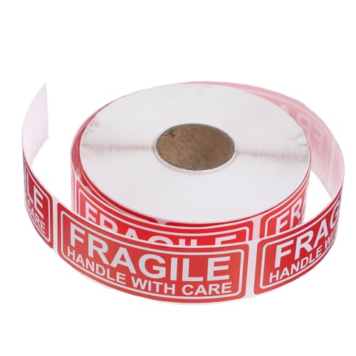 LIFKOME Fragile Aufkleber Selbstklebend Versandetiketten Zerbrechliche Gegenstände Handle With Care Warnetiketten für Verpackung und Transport von LIFKOME