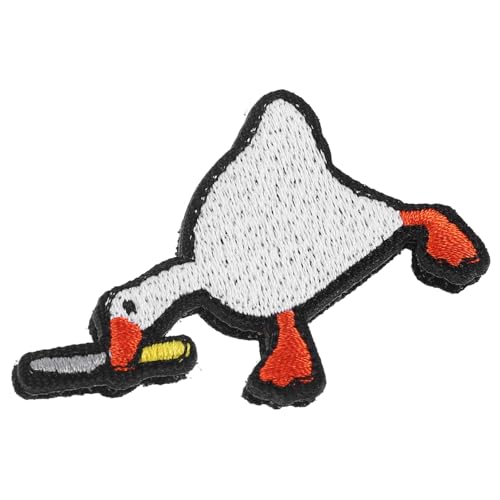 LIFKOME Gestickter Cartoon Gans Patch für Kleidung Taschen und Hüte Perfektes Kostümzubehör zum Aufbügeln oder Aufnähen Reparatur Patch für DIY Projekte von LIFKOME