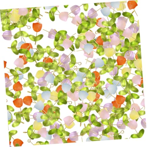 LIFKOME Glasperlen Tulpenform Halbtransparent Bunte DIY Schmuckperlen für Halsketten Armbänder Ohrringe Schmuckherstellung Zubehör von LIFKOME