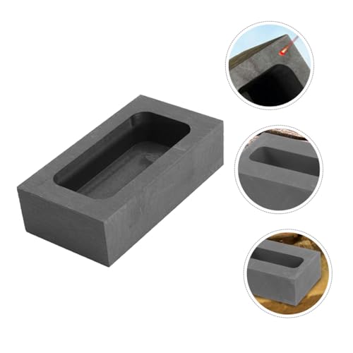 LIFKOME Graphit Gießform für Metallbarren Widerstandsfähiger Graphit Tiegel mit Guter Wärmeleitfähigkeit Kompakte Form für Schmelzen Gießen und Experimentelle Metallverarbeitung LIFKOME Graphit Gießform für Metallbarren Widerstandsfähiger Graphit Tiegel mit Guter Wärmeleitfähigkeit Kompakte Form für Schmelzen Gießen und Experimentelle Metallverarbeitung von LIFKOME