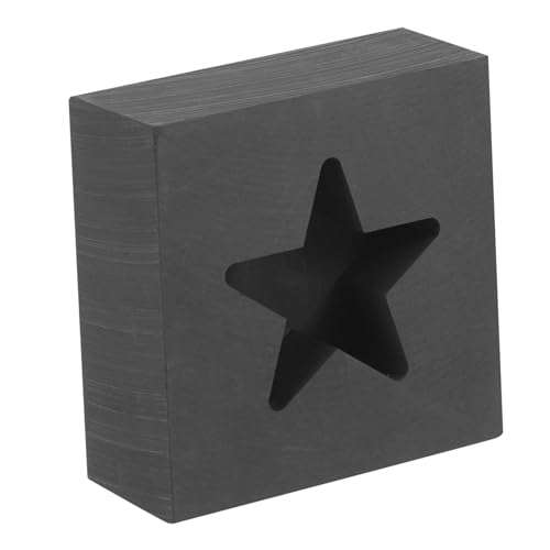 LIFKOME Graphit Gussform Fünf Punkte Sternform Langlebig Hitzebeständig für Schmelzen Legierungen Labor Schule Praktische Gießform Ingotslot LIFKOME Graphit Gussform Fünf Punkte Sternform Langlebig Hitzebeständig für Schmelzen Legierungen Labor Schule Praktische Gießform Ingotslot von LIFKOME