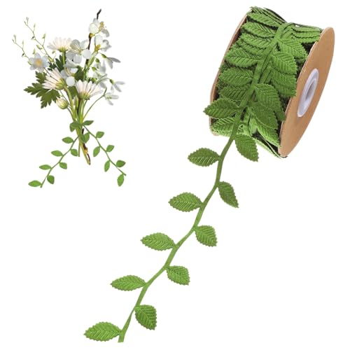 LIFKOME Grünes Blätterband Lange Flexible Dekorationsborte Polyester für DIY Blumensträuße und Bastelprojekte für Hochzeiten und Feiertage LIFKOME Grünes Blätterband Lange Flexible Dekorationsborte Polyester für DIY Blumensträuße und Bastelprojekte für Hochzeiten und Feiertage von LIFKOME