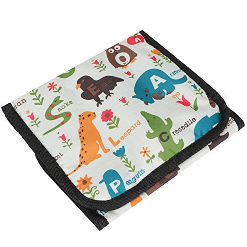 LIFKOME Häkelnadeltasche mit Zoo Muster Aufbewahrung für Stricknadeln und Garn Leicht und Kompakt für Unterwegs mit Reißverschluss für Sicheren Verschluss von LIFKOME