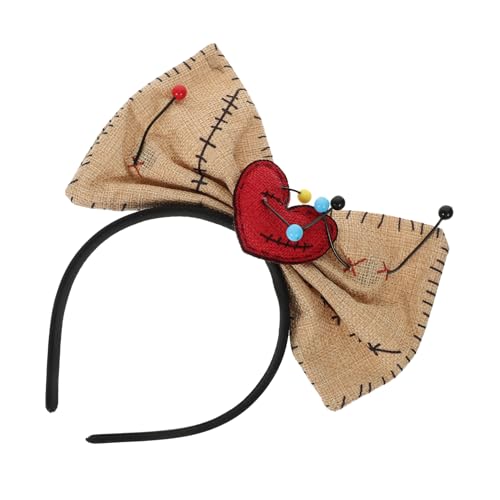 LIFKOME Halloween Haarreifen Mit Herzschleife Dekoratives Stirnband Für Cosplay Vielseitig Einsetzbar Für Halloween Und Kostümpartys Haarschmuck Für Damen von LIFKOME