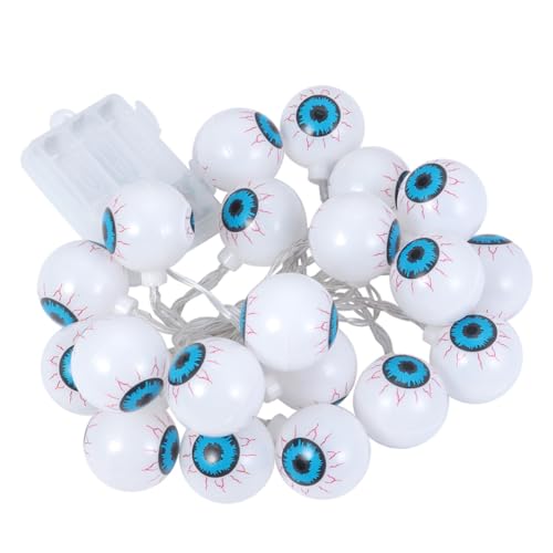 LIFKOME Halloween LED Lichterkette mit Warmweißen Augapfel-lampen Batteriebetrieben Einfache Installation Dekoratives LED Halloween Licht für Party Feier Restaurant und Herbstdeko LIFKOME Halloween LED Lichterkette mit Warmweißen Augapfel-lampen Batteriebetrieben Einfache Installation Dekoratives LED Halloween Licht für Party Feier Restaurant und Herbstdeko von LIFKOME