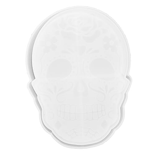 LIFKOME Halloween Silikonform Schädel Aufbewahrungsbox Kreative Diy Gießform für Schmuck Leicht und Kompakt Wiederverwendbar nicht Haftend für Bastelprojekte und Dekoration von LIFKOME