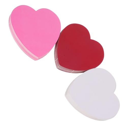 LIFKOME Herzförmige Papierdekoration Valentinstag Klassenzimmer Pinnwand Dekor Bunte Karton herzausschnitte mit Klebepunkten für Basteln und Organisation von LIFKOME