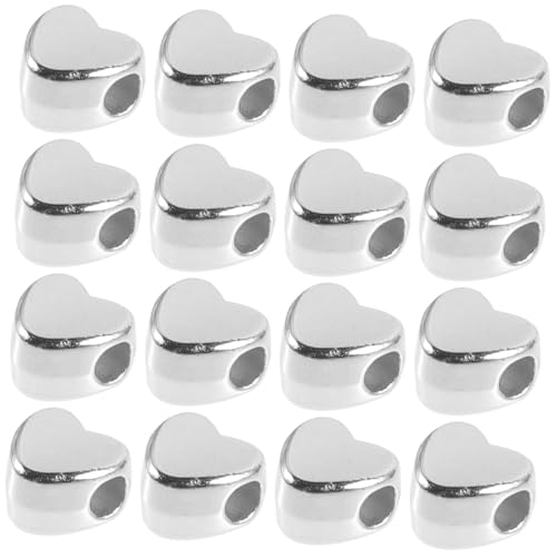 LIFKOME Herzförmige Schmuckperlen Glatte Kleine Perlen für Armbänder Halsketten DIY Basteln Schmuck Zubehör Weiß Glänzend LIFKOME Herzförmige Schmuckperlen Glatte Kleine Perlen für Armbänder Halsketten DIY Basteln Schmuck Zubehör Weiß Glänzend von LIFKOME