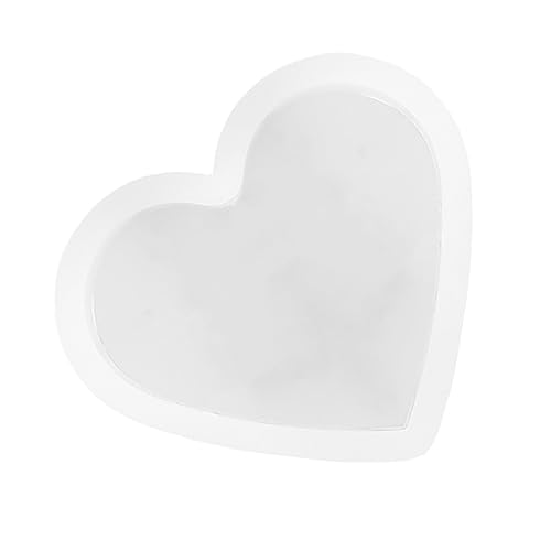 LIFKOME Herzförmige Silikonform für Epoxidharz DIY Untersetzer Gießform Kreative Liebe Herzform für Bastelprojekte und Geschenke von LIFKOME