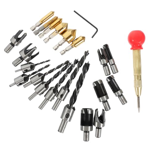 LIFKOME Holzbohrer Set mit Senkbohrer und Holzstopfenbohrer Langlebige Stahlkonstruktion Vielseitiges Bohren und für Heimwerker und Professionelle Holzarbeiten Kompakt und Praktisch für LIFKOME Holzbohrer Set mit Senkbohrer und Holzstopfenbohrer Langlebige Stahlkonstruktion Vielseitiges Bohren und für Heimwerker und Professionelle Holzarbeiten Kompakt und Praktisch für von LIFKOME