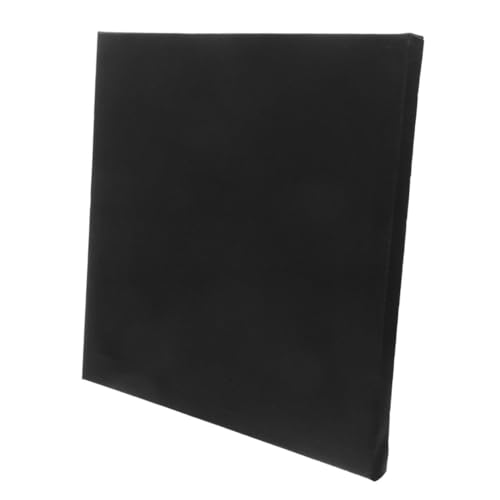 LIFKOME Holzrahmen Schwarzes Zeichenbrett für Malerei Leere Baumwollmalbrett für Acryl Öl und Aquarellfarben Kinderfreundlich für Kreative Projekte von LIFKOME