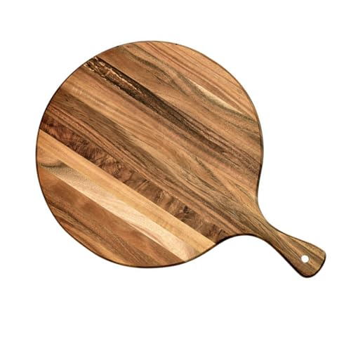 LIFKOME Holzschneidebrett mit Griff Großes Servierbrett für Pizza und Langlebig und Pflegeleicht für Esszimmer Natürliche Holzoptik LIFKOME Holzschneidebrett mit Griff Großes Servierbrett für Pizza und Langlebig und Pflegeleicht für Esszimmer Natürliche Holzoptik von LIFKOME
