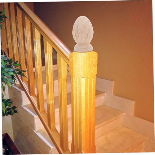 LIFKOME Holzschnitzerei Säulenaufsatz mit Ananas Holzdekor für Treppen Säulen und Geländer Europäischer Stil Vielseitiger Eleganter Holzposten Zierabschluss LIFKOME Holzschnitzerei Säulenaufsatz mit Ananas Holzdekor für Treppen Säulen und Geländer Europäischer Stil Vielseitiger Eleganter Holzposten Zierabschluss von LIFKOME