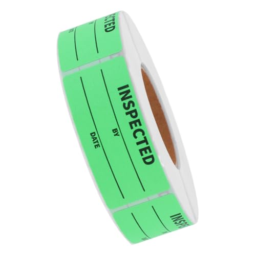 LIFKOME Inspected By Inventory Labels Selbstklebend pro Rolle Robuste Haftung für Lagerverwaltung Versand und Handling Geeignet von LIFKOME
