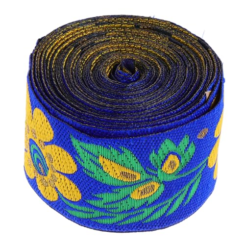 LIFKOME Jacquardband mit Floralem Muster Breit Besticktes Webband in Hochwertiges Stickerei Zubehör für Handarbeit zum Nähen von Kleidung Accessoires und Dekorationen von LIFKOME
