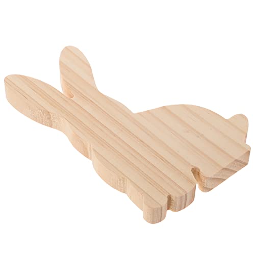 LIFKOME Kaninchen Holzfigur Charmante Holzdekoration für Ostern DIY Holz für Kinderrollenspiele und Raumgestaltung oder Tischdeko LIFKOME Kaninchen Holzfigur Charmante Holzdekoration für Ostern DIY Holz für Kinderrollenspiele und Raumgestaltung oder Tischdeko von LIFKOME