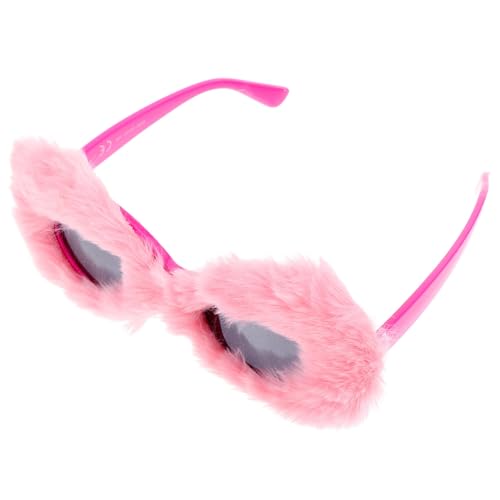 LIFKOME Katzenaugen-Sonnenbrille Fuzzy-Brille Retro-Brille Maskerade-Brille Party-Cosplay-Kostümzubehör Für Hochzeit Weihnachten Partygeschenke Und Selfie-Requisiten von LIFKOME