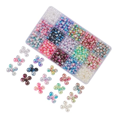 LIFKOME Kleine Kunststoffperlen für Schmuckdesign mit DIY Abstandsperlen Vielseitige Perlen zur Herstellung von Halsketten und Armbändern Langlebig und Leicht zu Verarbeiten von LIFKOME