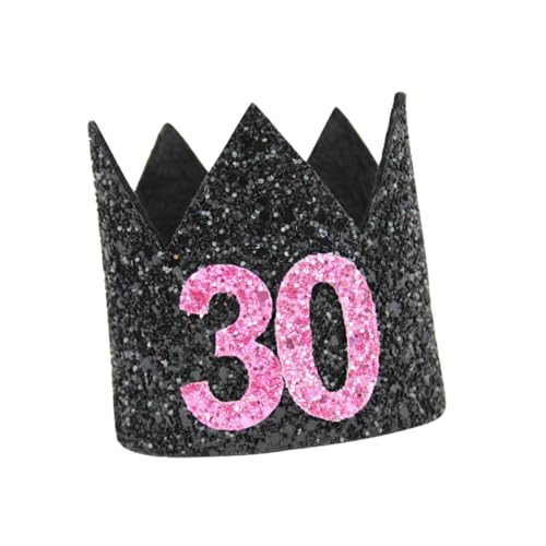 LIFKOME Kronenhut zum Geburtstag Party Mädchen bunt funkeln Erwachsene Dekorationen babybad photo props Geburtstagsfeier-Verzierungen Mini-Hut Kostümzubehör Glitzerhut Geburtstagskappe von LIFKOME