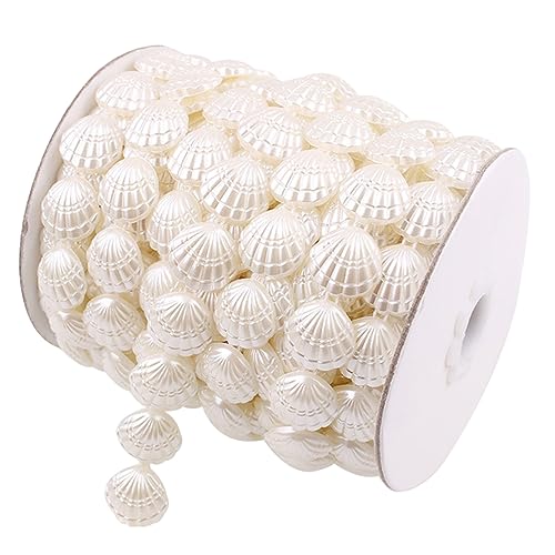 LIFKOME Künstliche Perlenvorhang Muscheln Deko Beads DIY Schmuck Zubehör Flexibel Zuschneidbar Hochzeit Dekoration Langlebig LIFKOME Künstliche Perlenvorhang Muscheln Deko Beads DIY Schmuck Zubehör Flexibel Zuschneidbar Hochzeit Dekoration Langlebig von LIFKOME