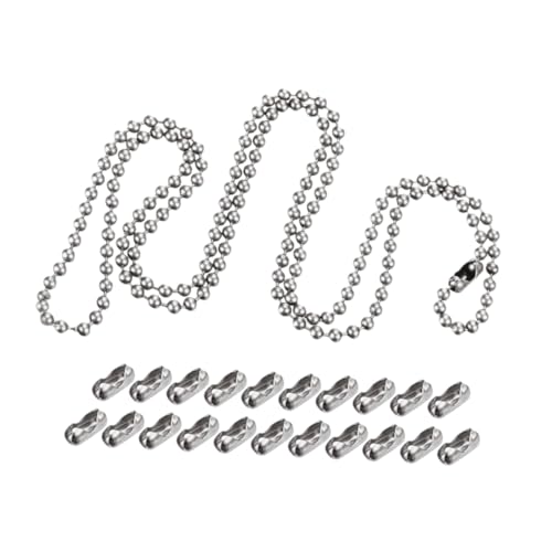 LIFKOME Kugelkette mit Steckverschlüssen Beaded Tag Chain für Diy Schmuck Anhänger Schlüsselanhänger Vielseitige Langlebige Halskette für Herren und Damen LIFKOME Kugelkette mit Steckverschlüssen Beaded Tag Chain für Diy Schmuck Anhänger Schlüsselanhänger Vielseitige Langlebige Halskette für Herren und Damen von LIFKOME
